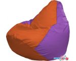 Кресло-мешок Flagman Груша Макси Г2.1-206 (оранжевый/сиреневый)