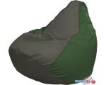 Кресло-мешок Flagman Груша Макси Г2.1-361 (тёмно-серый/зелёный)