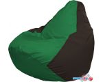 Кресло-мешок Flagman Груша Макси Г2.1-242 (зелёный/коричневый)