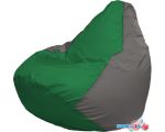 Кресло-мешок Flagman Груша Макси Г2.1-239 (зелёный/серый)