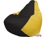 Кресло-мешок Flagman Груша Макси Г2.1-396 (чёрный/жёлтый)