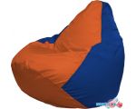 Кресло-мешок Flagman Груша Макси Г2.1-213 (оранжевый/синий)
