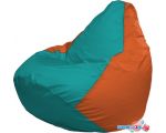 Кресло-мешок Flagman Груша Макси Г2.1-296 (бирюза/оранжевый)
