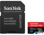 Карта памяти SanDisk Extreme PRO SDSQXCG-032G-GN6MA microSDHC 32GB (с адаптером)