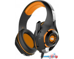 Наушники с микрофоном CrownMicro CMGH-102T USB (оранжевый)