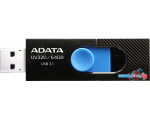 USB Flash A-Data UV320 64GB (черный/голубой)