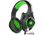 Наушники с микрофоном CrownMicro CMGH-102T USB (зеленый)