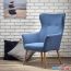 Стул-кресло Halmar Cotto (синий) в Бресте фото 6
