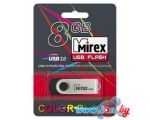 USB Flash Mirex SWIVEL RUBBER BLACK 8GB (13600-FMURUS08) цена