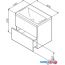 AM.PM Тумба под умывальник 60 M90FHX06022WG в Могилёве фото 2