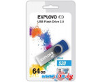 USB Flash Exployd 530 64GB (синий) [EX064GB530-Bl]