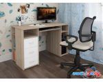 Компьютерный стол Интерлиния СК-010 (белый/дуб сонома) цена