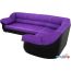 Угловой диван Mebelico Карнелла 60280 (фиолетовый/черный) в Бресте фото 2