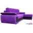 Угловой диван Mebelico Нэстор 60741 (фиолетовый/черный) в Бресте фото 4
