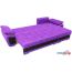Угловой диван Mebelico Нэстор 60741 (фиолетовый/черный) в Бресте фото 2