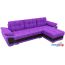 Угловой диван Mebelico Нэстор 60741 (фиолетовый/черный) в Бресте фото 7