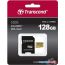 Карта памяти Transcend microSDXC 500S 128GB + адаптер в Бресте фото 1