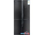 Четырёхдверный холодильник Ginzzu NFK-500 Black glass