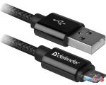 Кабель Defender USB08-03T (черный)