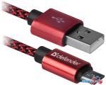 Кабель Defender USB08-03T (красный)