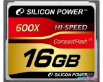 Карта памяти Silicon-Power 600X Professional CompactFlash 16 Гб (SP016GBCFC600V10) цена