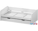 Кровать с выдвижным спальным местом Polini Kids Fun 4200 (белый)