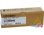 Картридж Ricoh SP C360HE 408187 (желтый)