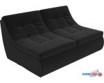Модульный диван Лига диванов Холидей 101878 (черный)