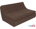 Модульный диван Лига диванов Холидей 101880 (коричневый)