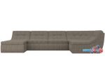 П-образный диван Лига диванов Холидей 101866 (коричневый)