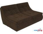 Модульный диван Лига диванов Холидей 101870 (коричневый)
