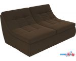 Модульный диван Лига диванов Холидей 101876 (коричневый)