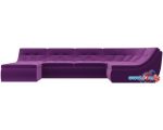 П-образный диван Лига диванов Холидей 101856 (фиолетовый)