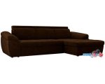 Угловой диван Лига диванов Мисандра 101807 (коричневый)