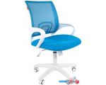 Кресло CHAIRMAN 696 white (голубой)