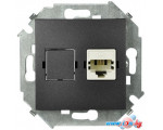 Розетка телефонная Simon 15 1591480-038 (графит)