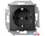 Розетка Simon 15 1591432-038 (графит)