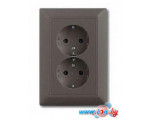 Розетка ABB Basic 55 2014-0-1477 (шато-черный)