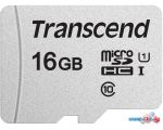 Карта памяти Transcend microSDHC 300S 16GB