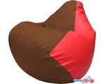 Кресло-мешок Flagman Груша Макси Г2.3-0709 (коричневый/красный)
