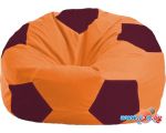 Кресло-мешок Flagman Мяч Стандарт М1.1-222 (оранжевый/бордовый)
