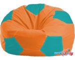 Кресло-мешок Flagman Мяч Стандарт М1.1-223 (оранжевый/бирюзовый)
