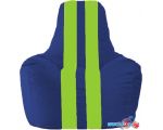 Кресло-мешок Flagman Спортинг С1.1-119 (синий/салатовый)