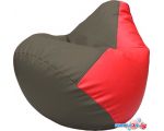 Кресло-мешок Flagman Груша Макси Г2.3-1709 (серый/красный)