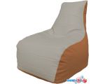 Кресло-мешок Flagman Бумеранг Б1.3-19 (белый/оранжевый)