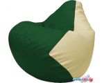 Кресло-мешок Flagman Груша Макси Г2.3-0110 (зелёный/светло-бежевый)
