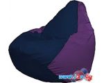 Кресло-мешок Flagman Груша Мега Super Г5.1-38 (темно-синий/фиолетовый)