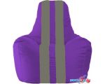 Кресло-мешок Flagman Спортинг С1.1-69 (фиолетовый/тёмно-серый)