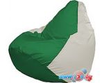 Кресло-мешок Flagman Груша Медиум Г1.1-244 (зелёный/белый)