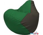 Кресло-мешок Flagman Груша Макси Г2.3-0116 (зелёный/чёрный)